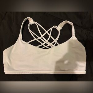 Lululemon Free To Be White Sports Bra Size 12